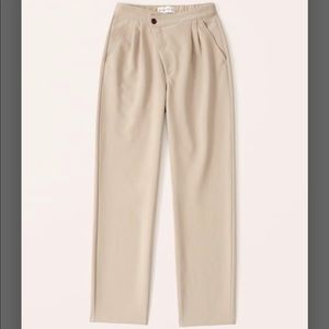 Abercrombie & Fitch - Tailored Menswear Dad Pants - khaki XS